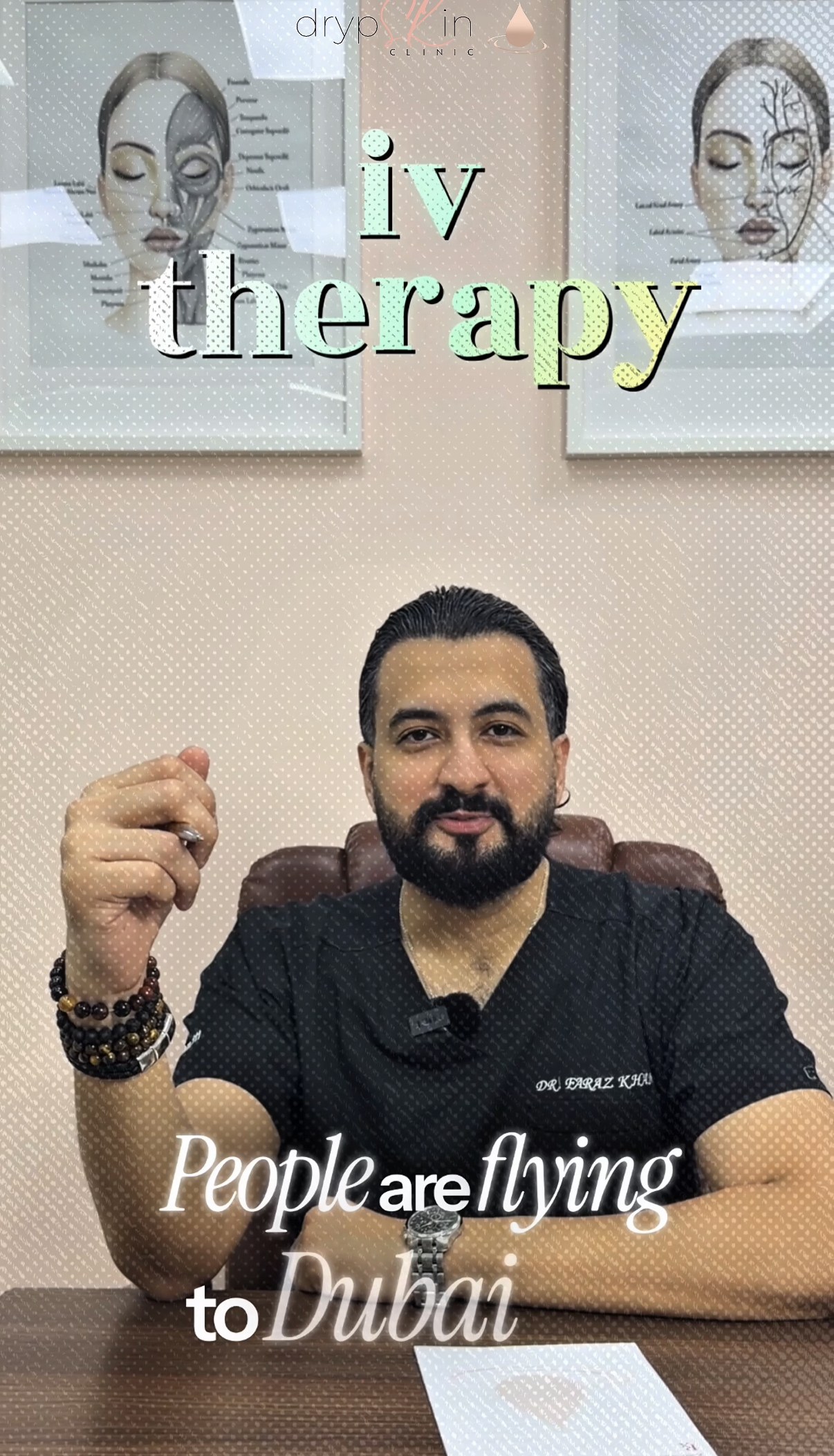 Dr Khan explains exosome IV therapy in Dubai
